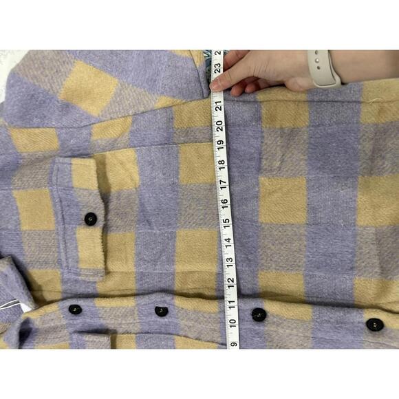 NWT Princess Polly Keelee Purple Plaid Oversized Jacket- Size Small/Medium - Picture 7 of 9